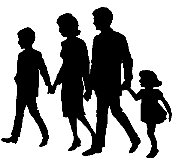 family walking clipart - photo #3