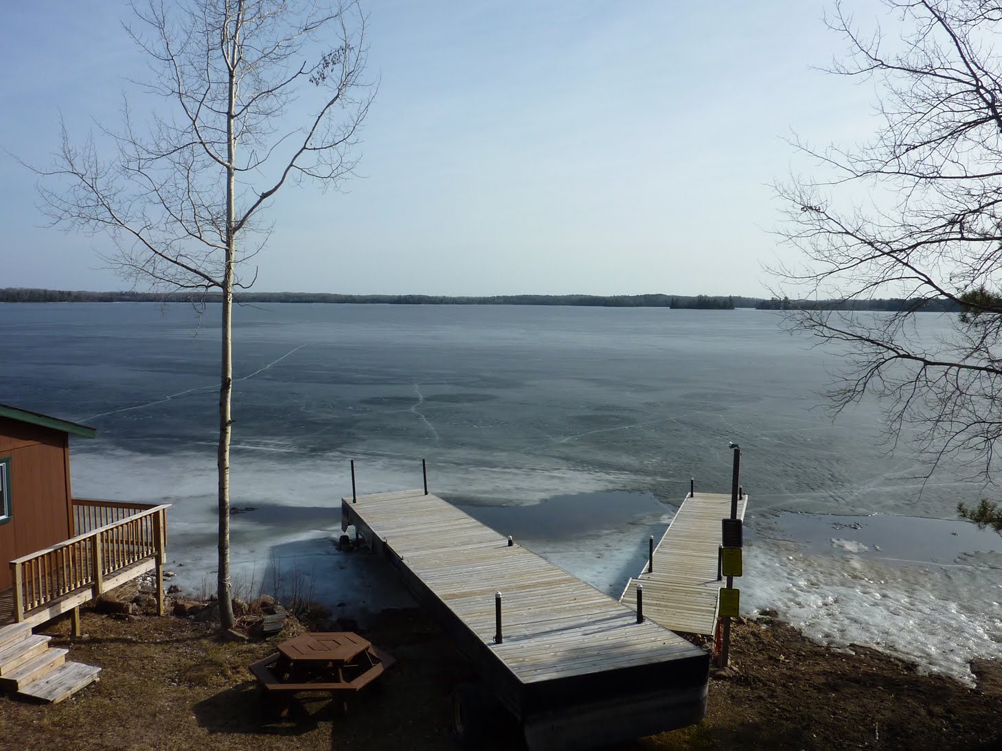 IceOut on Farm Lake, Ely MN just outside of the BWCA