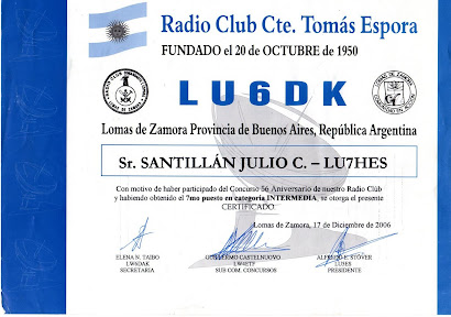 CONCURSO RADIO CLUB TOMAS ESPORA LU6DK