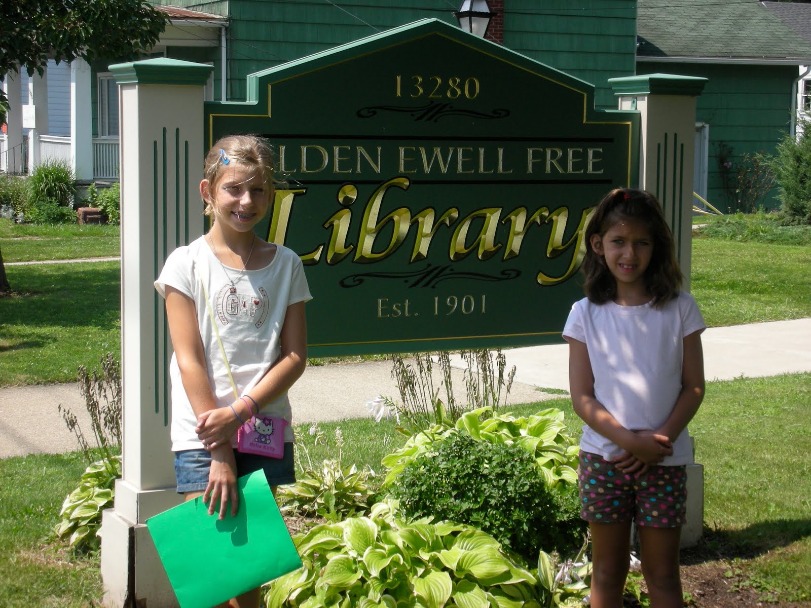 Operation Reading Road Trip Library 12 Alden (Ewell Free Library )