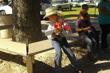 Youngster with his Golden Trophy...