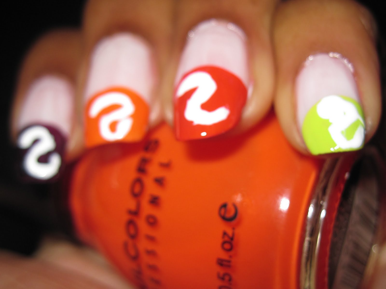 Skittles!!! Nail Art Yum ♥﻿ Live.Love.Have Fun ♥﻿