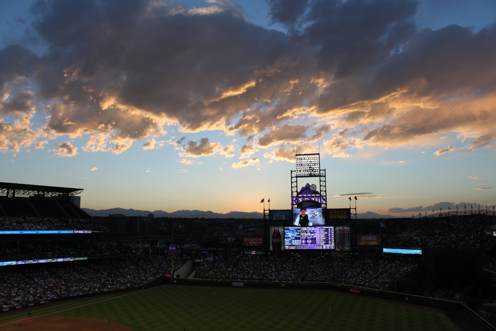 Randy and Jane Guthrie Family Family Night out at the Rockies Game