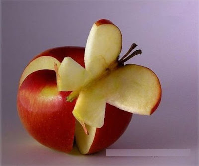 Funny Apple Photos, Butterfly Apple Pictures