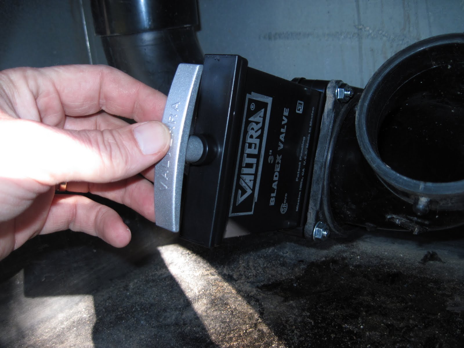 Travel with Kevin and Ruth!: RV sewer dump valve replacement