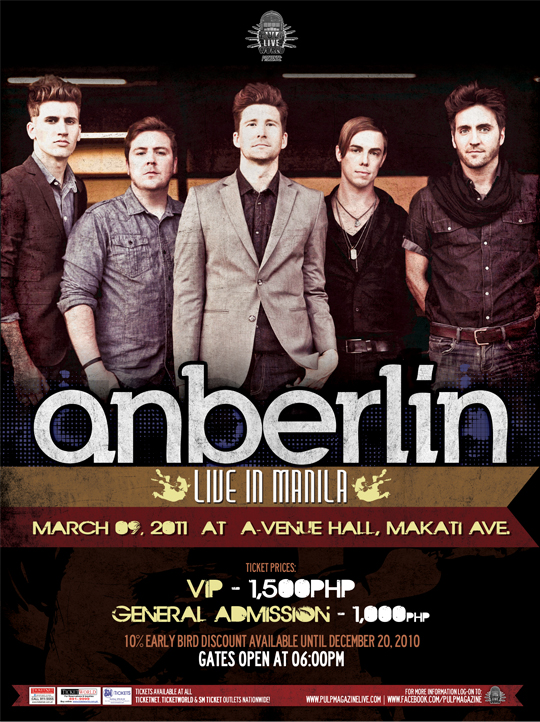 Anberlin_Live_in_Manila_POSTER, Anberlin – Live in Manila, Philippines 2011