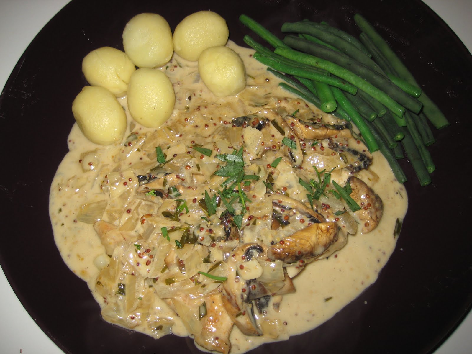 Lemon and Cheese Chicken with Lemon, Mustard and Tarragon Sauce