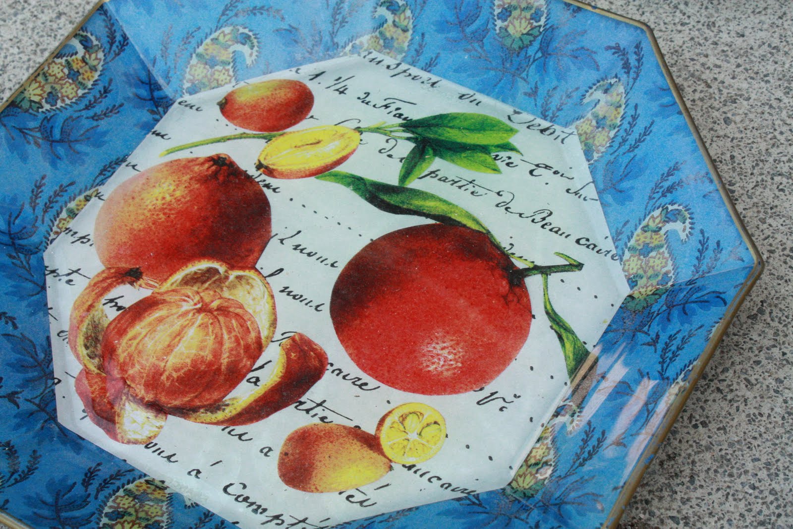 DHB Design Studio Moonlighting Decoupage Plates