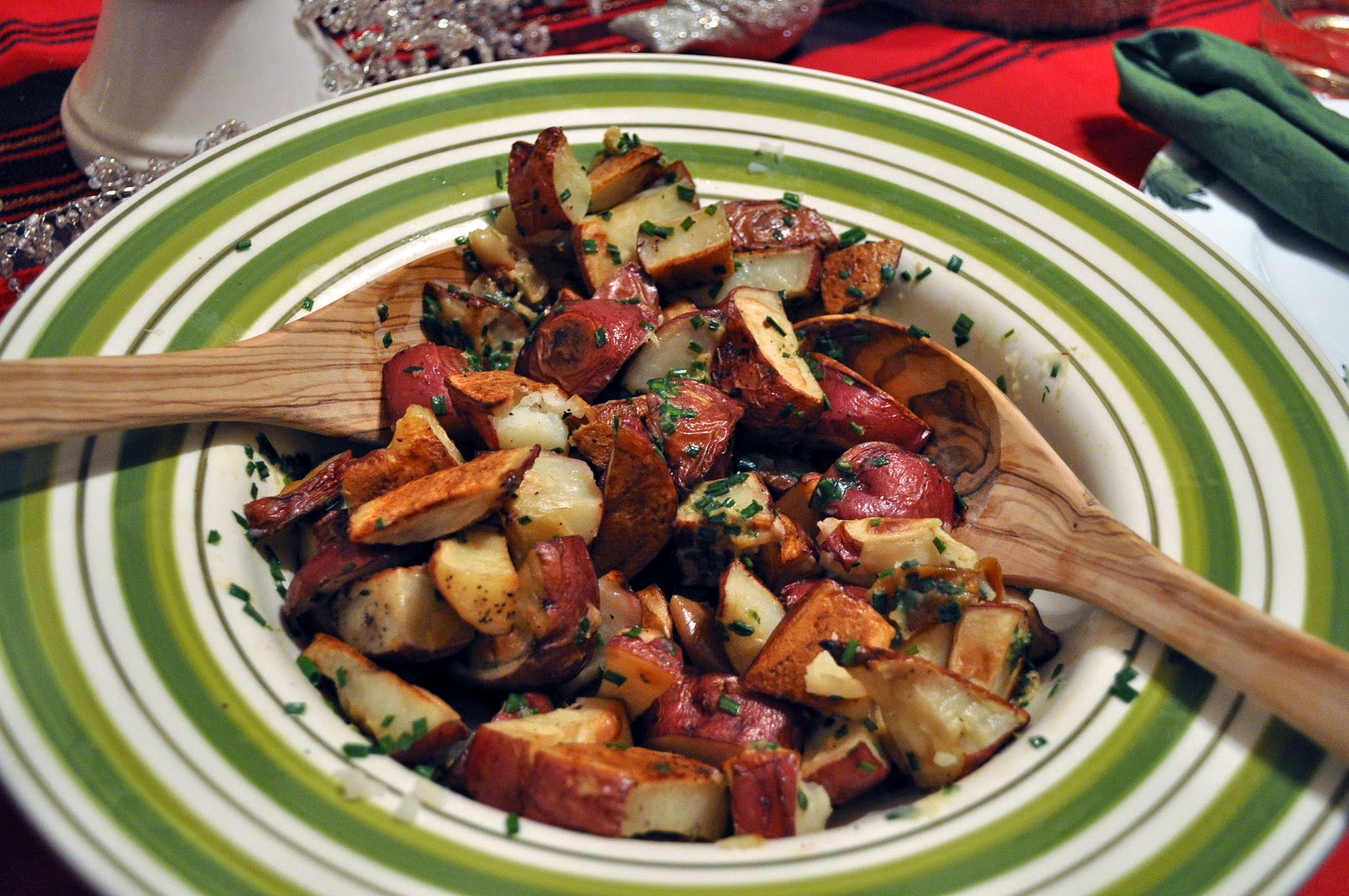 Strike While the Skillet is Hot New potatoes with Roasted Garlic