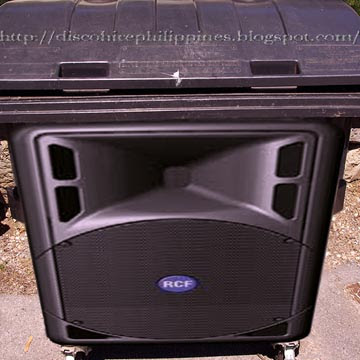 vintage disco ugly RCF speaker cabinet