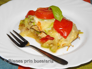 Musaca de dovlecei si piept de pui