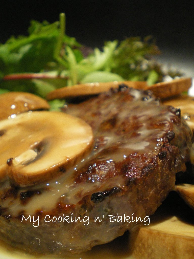 My Cooking n' Baking Beef Patties with Mushroom Sauce