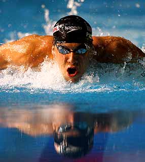 Michael Phelps é o principal nome atual da natação