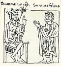 Sancho I de Aragon con su padre Ramiro I
