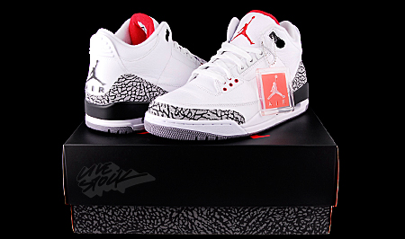 retro 3 cement white