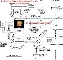 Temple Location Map