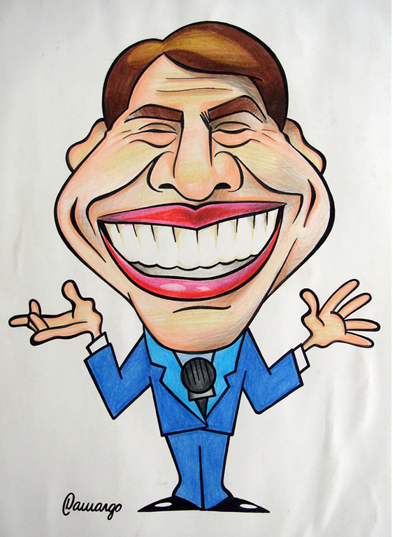 Portfólio Luis Camargo: Caricatura - Silvio Santos