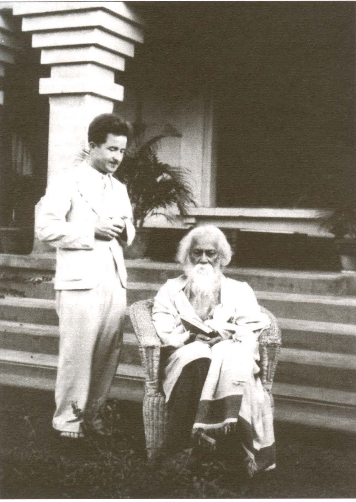 Astronomer Karel Hujer with Rabindranath Tagore - 1935