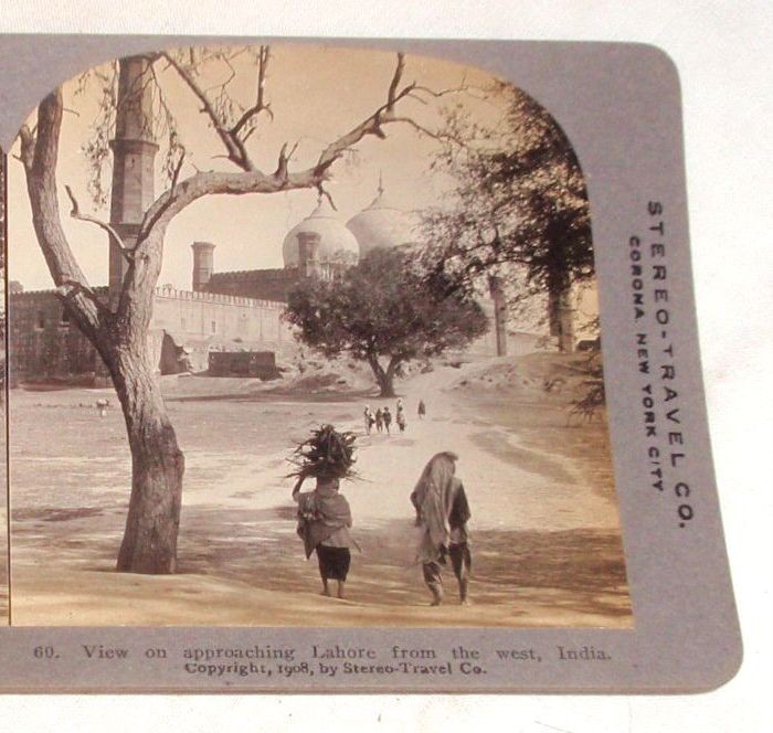 View on approaching Lahore from the west - 1908