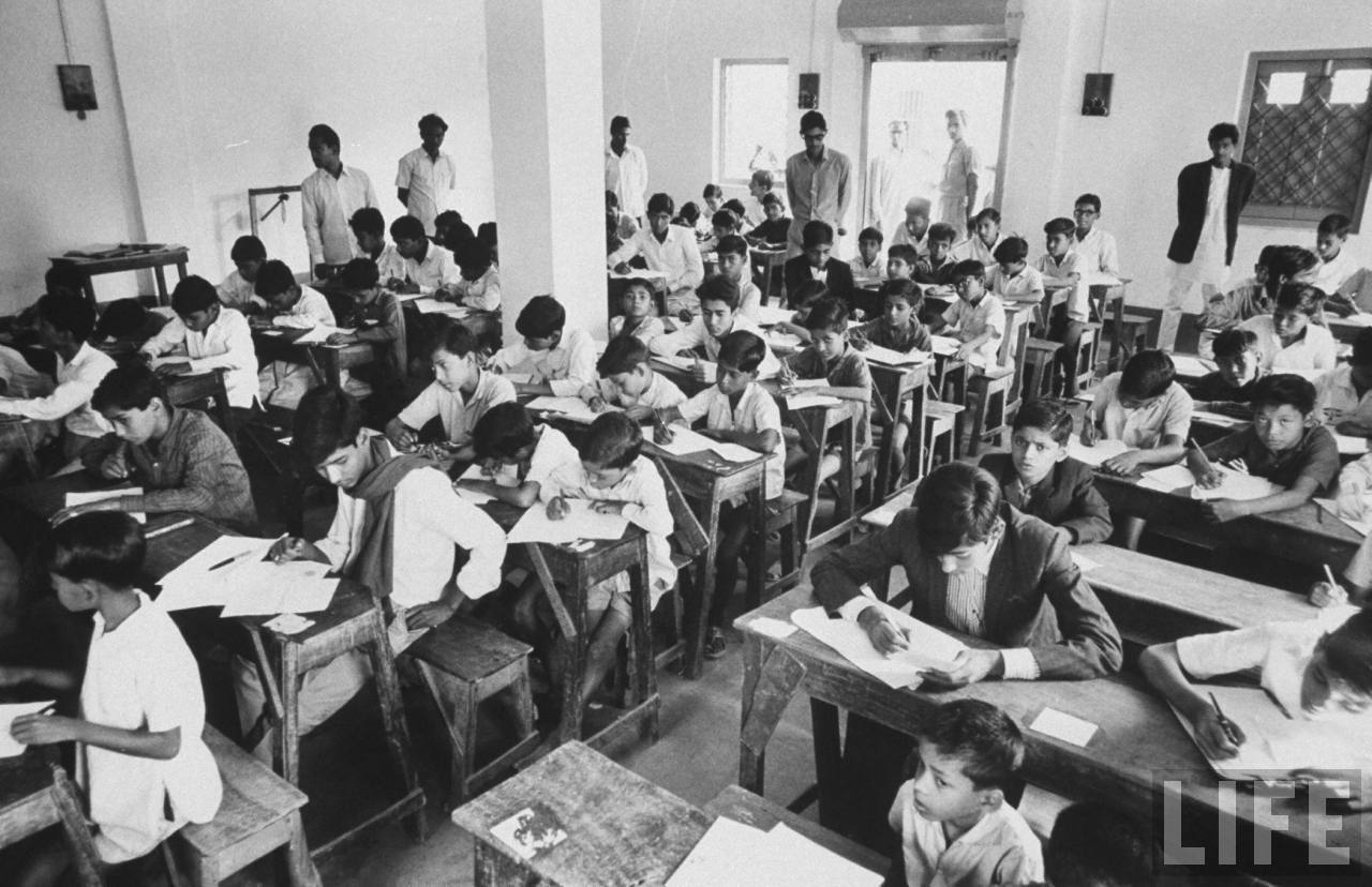 Student Examination Room - Calcutta (Kolkata) December 1970