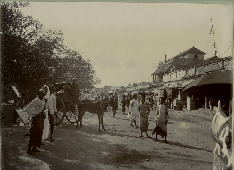 Street Scene Madras (Chennai) - India 1890's