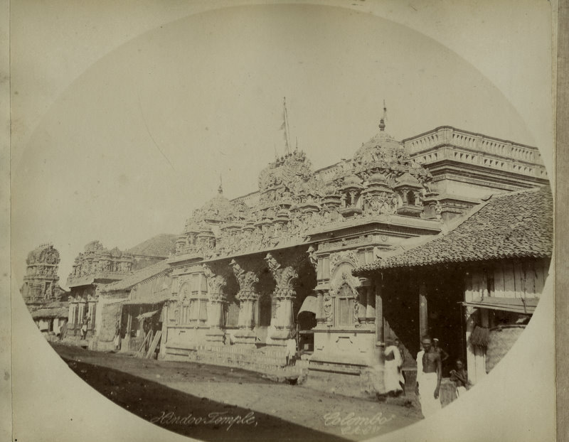 Hindu Temple in Colombo Ceylon (Sri Lanka) - 1890's