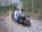 My son Chris at the controls of the Clishay At the Loggers meet at Mill Creek Central 2007