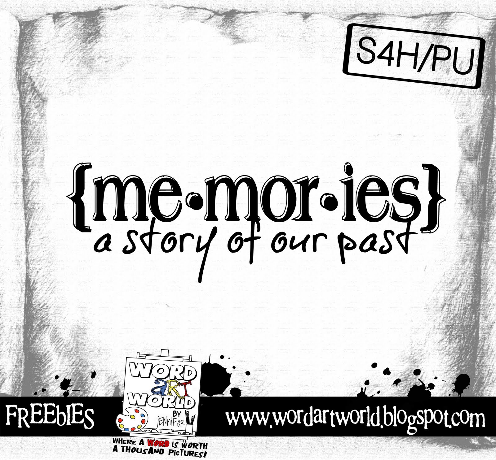 Word Art World Memories a Story of our Past