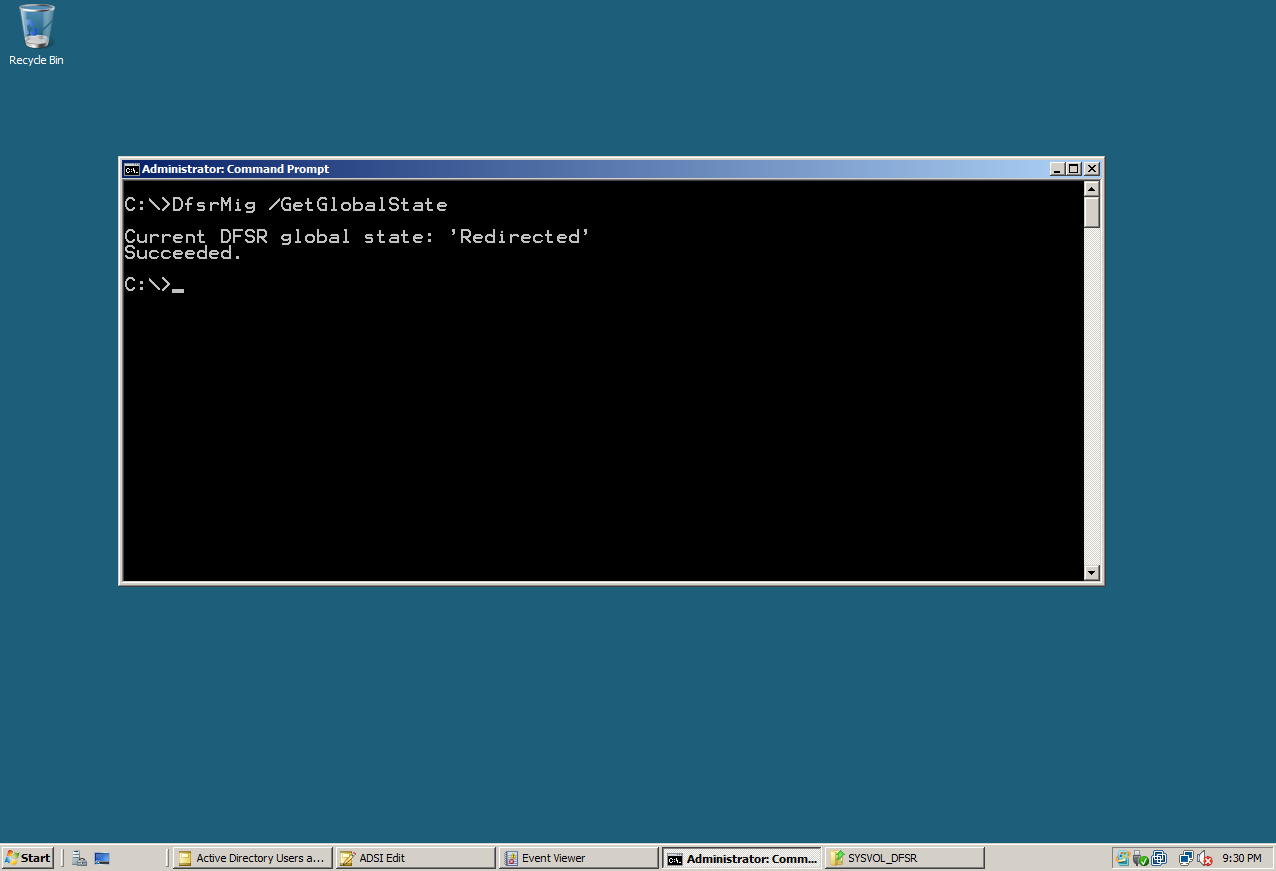AD Shot Gyan: Sysvol Migration from FRS to DFSR - Lab
