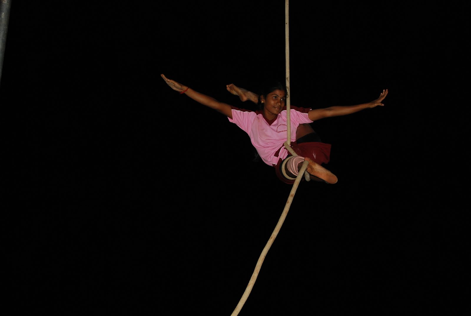 ropemallakhamb rope mallakhamb done by sangeetha