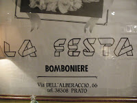 La Festa Bomboniere, Prato, cerimonie