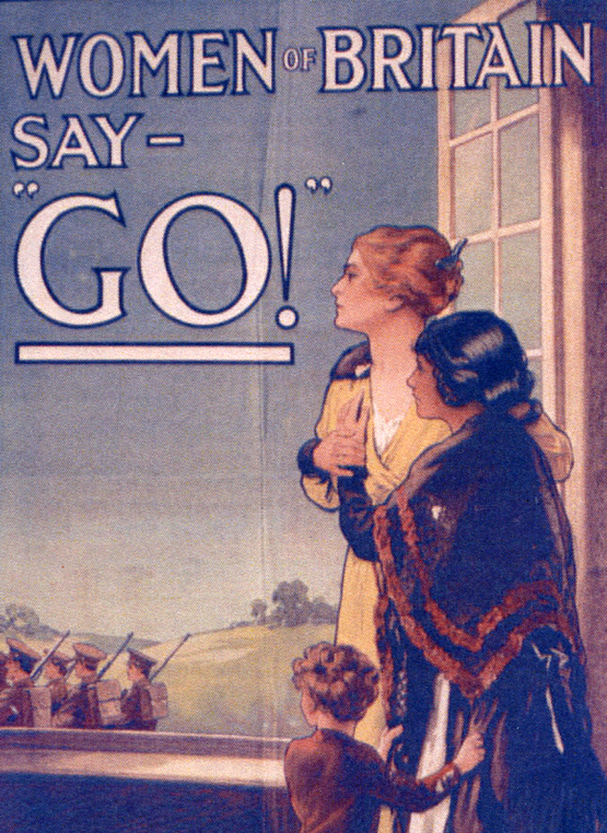 World War I Recruitment Poster. [Image source]. I am working on a book about
