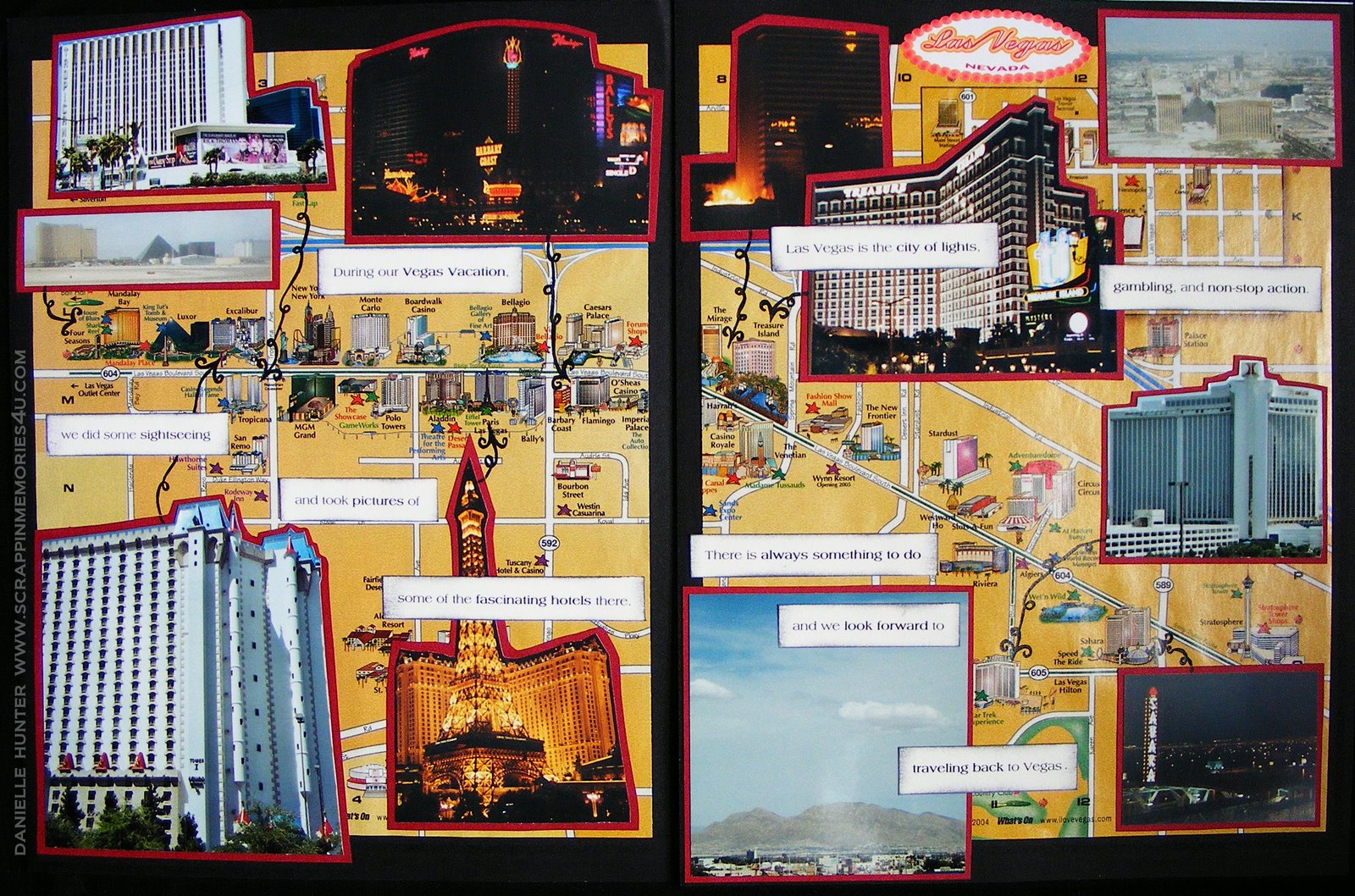 Vacation Scrapbook Layouts