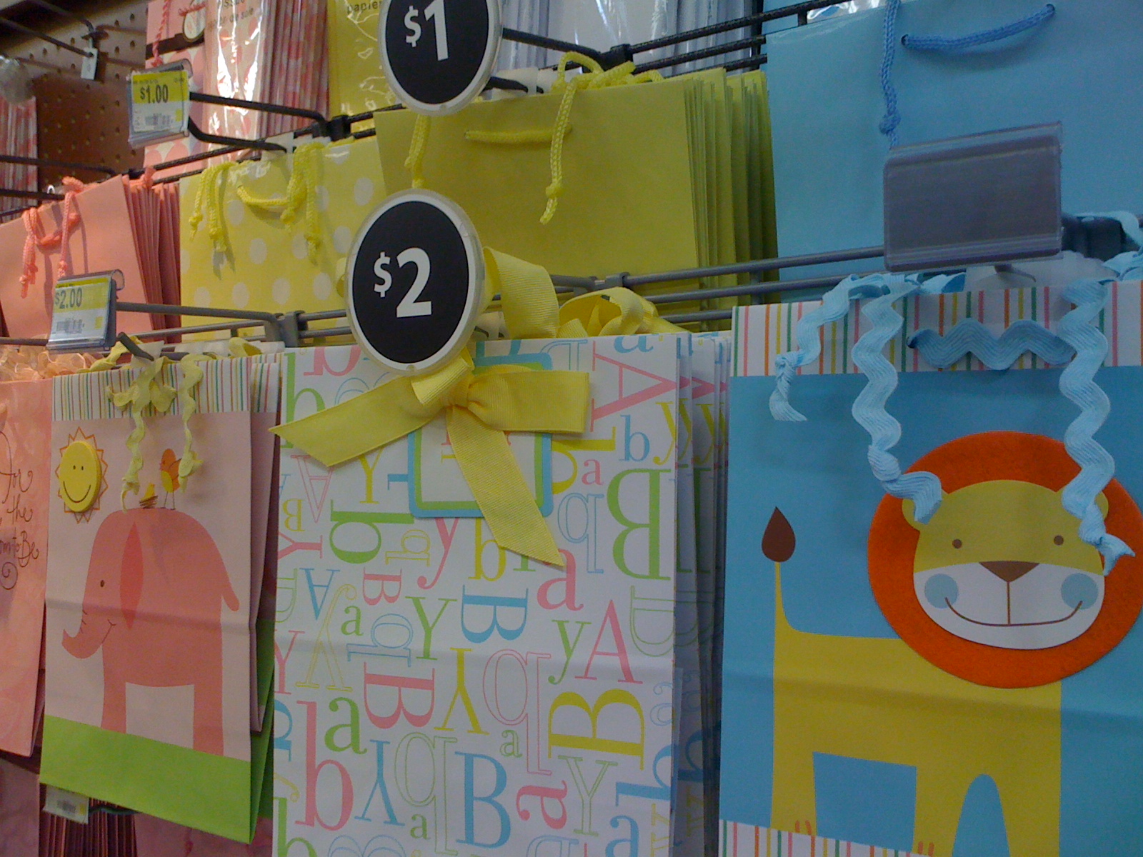 Got it at Walmart Gift wrap for baby showers or birthdays!