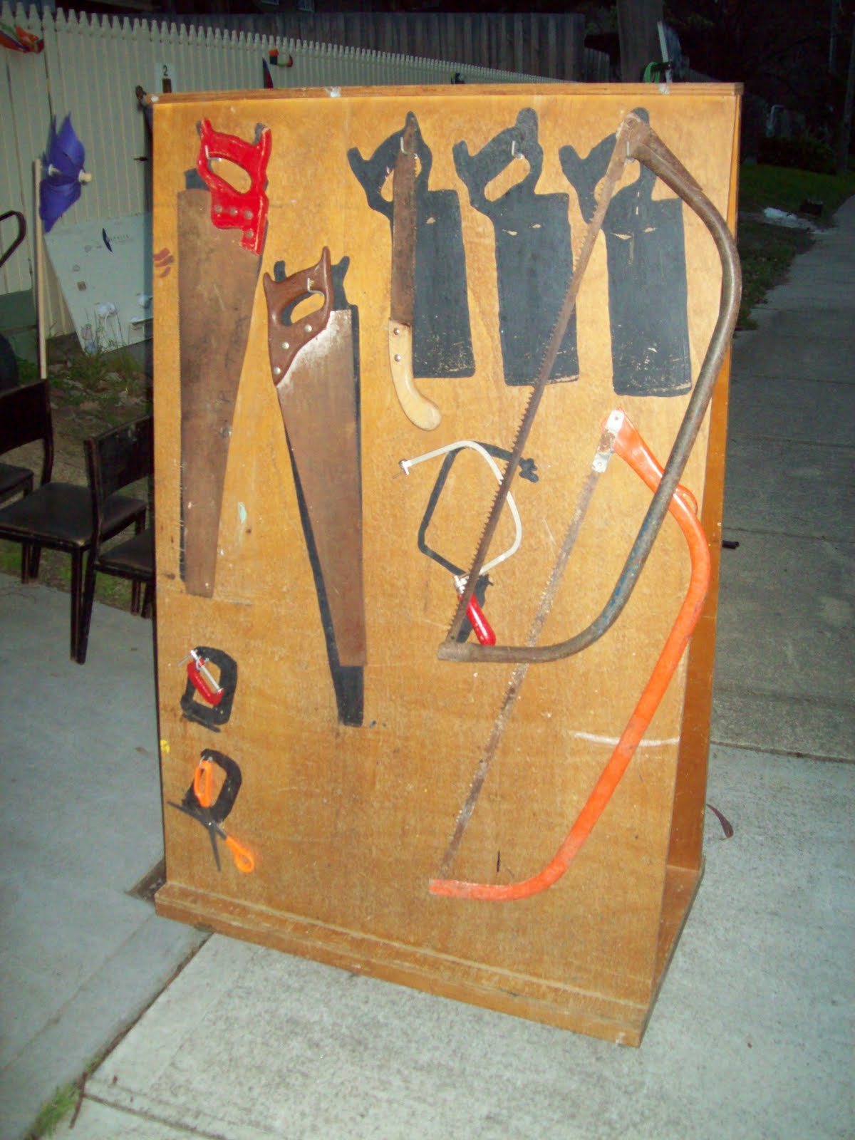 Vintage & Retro Things + More For SALE!: Old Wooden Tool Rack on Wheel