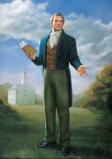 Portrait of Joseph smith studying book in colored art hq(hd) wallpaper