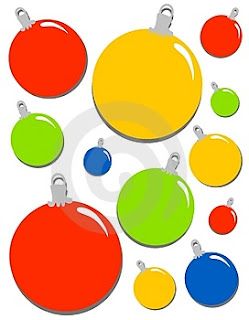 Christmas bauble decorations and Christmas balls decoration clip art picture for Christmas Christian downloads for free