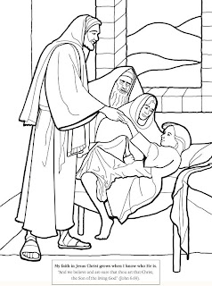 Bible verse about the miracle of Christ, healing the sick daughter of Jairus coloring page picture download free religious photos
