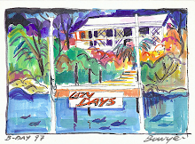 Watercolor of our home Lazy Days