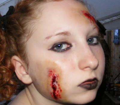 Welcome: Halloween Makeup! Open cuts and bruises