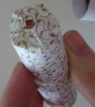 Decorative Paper Applied to Coin Roll