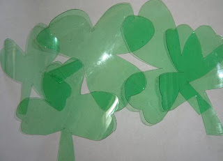 Plastic Shamrocks