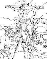 Crucifixion Coloring Sheet