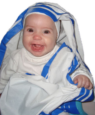 Baby in Mother Teresa costume