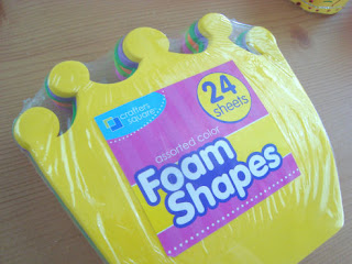 24 pack of foam shapes crowns