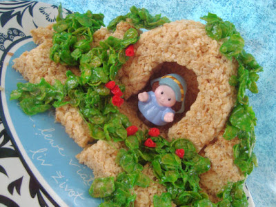 Finished Rice Krispie Mary Grotto