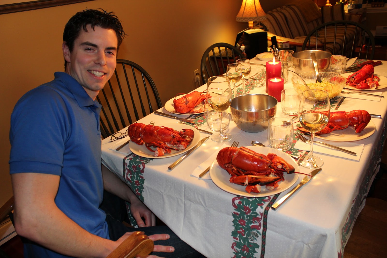 chez plouffe Christmas lobster