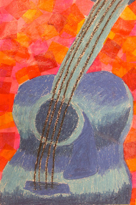 Artist~Teacher... tishalou: 3rd Grade Instrument Drawing/Collage