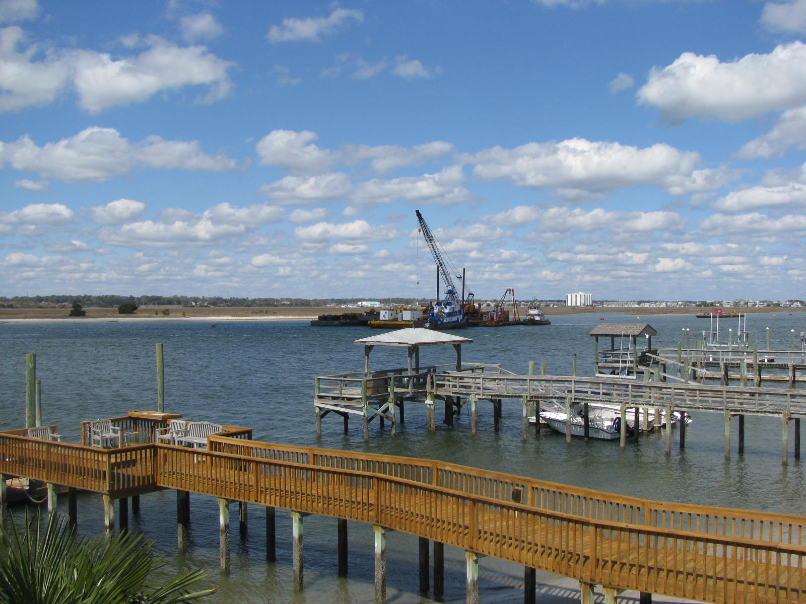 to the BEACH Wrightsville Beach, NC White Sand being DREDGED