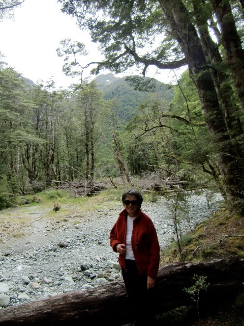 Helen on the Routeburn